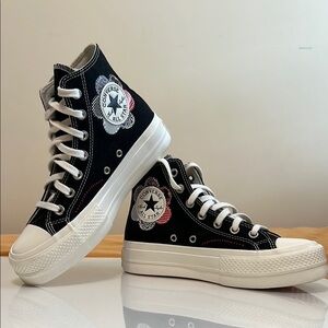 Converse Chuck Taylor Black High-Top Sneakers. Brand new. Size 6.5.